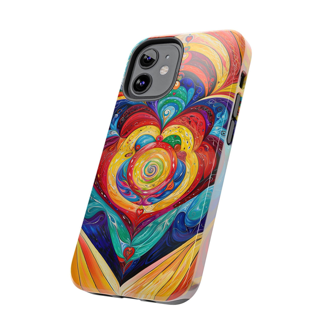 Vibrant Swirling Emotions - Tough Phone Case - Phone Case - g(0D·IO) - iPhone 13 Mini - -