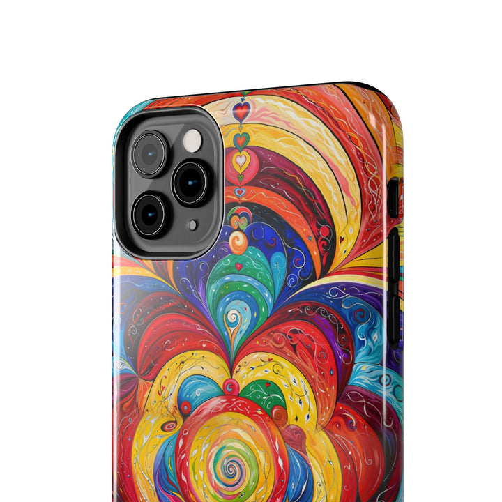 Vibrant Swirling Emotions - Tough Phone Case - Phone Case - g(0D·IO) - iPhone 13 Mini - -