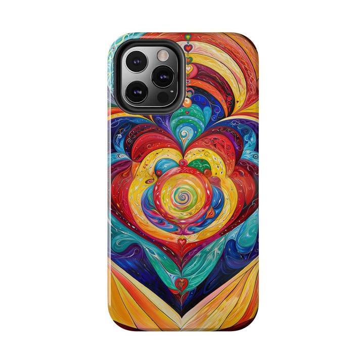 Vibrant Swirling Emotions - Tough Phone Case - Phone Case - g(0D·IO) - iPhone 13 Mini - -