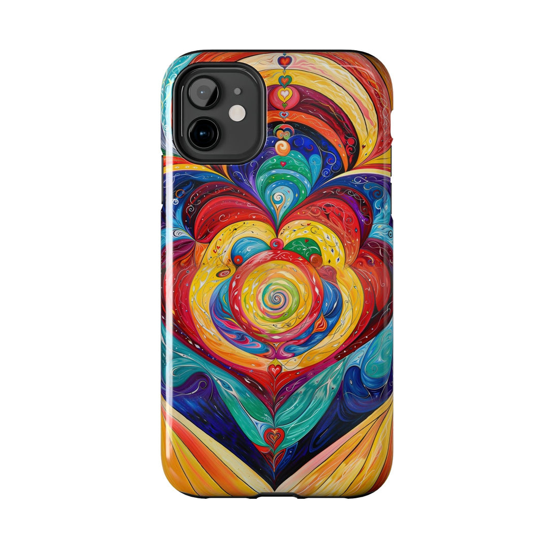 Vibrant Swirling Emotions - Tough Phone Case - Phone Case - g(0D·IO) - iPhone 13 Mini - -