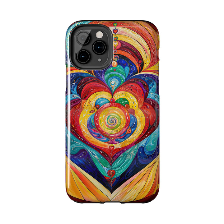 Vibrant Swirling Emotions - Tough Phone Case - Phone Case - g(0D·IO) - iPhone 13 Mini - -