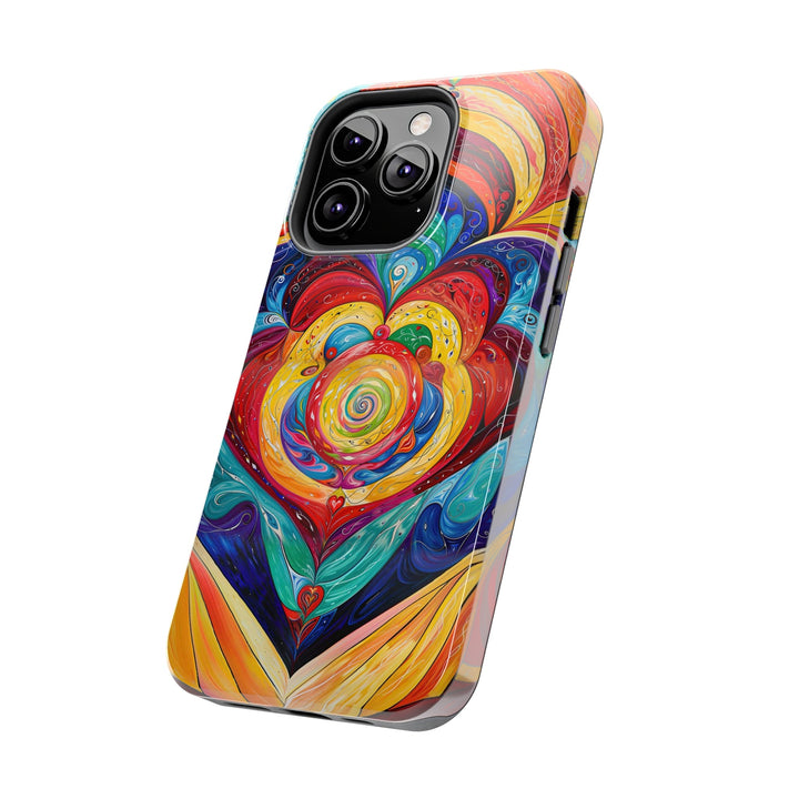 Vibrant Swirling Emotions - Tough Phone Case - Phone Case - g(0D·IO) - iPhone 13 Mini - -