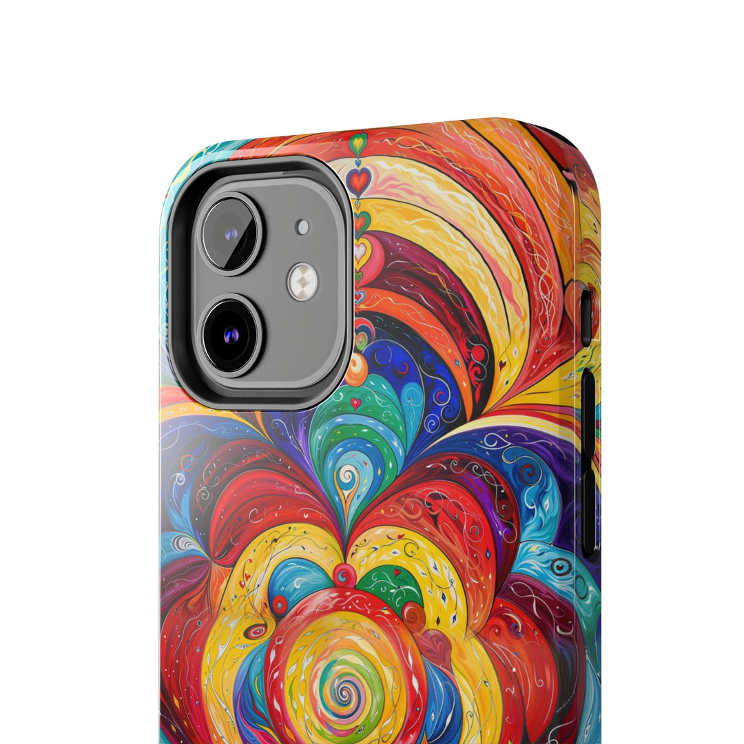 Vibrant Swirling Emotions - Tough Phone Case - Phone Case - g(0D·IO) - iPhone 13 Mini - -