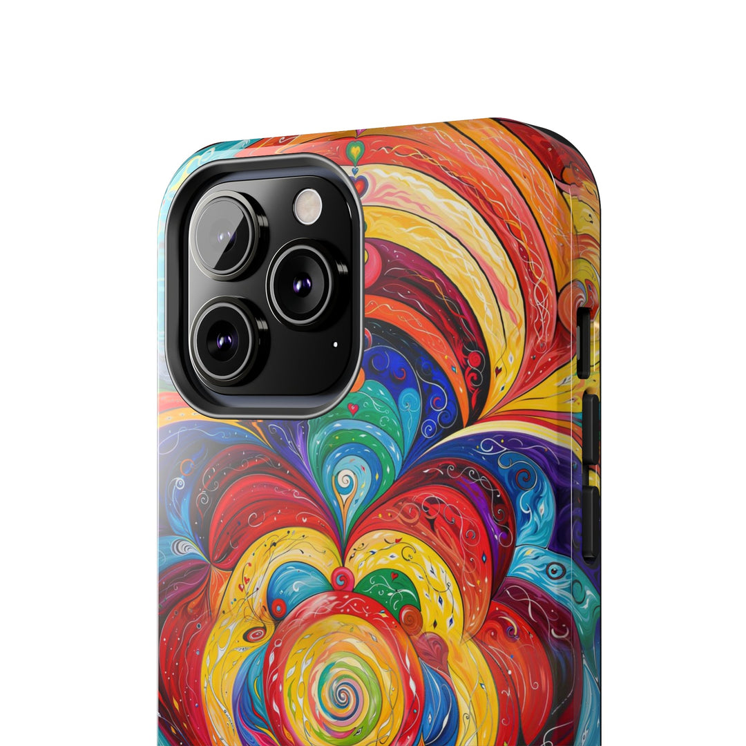 Vibrant Swirling Emotions - Tough Phone Case - Phone Case - g(0D·IO) - iPhone 13 Mini - -