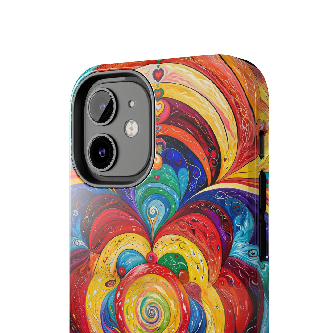 Vibrant Swirling Emotions - Tough Phone Case - Phone Case - g(0D·IO) - iPhone 13 Mini - -