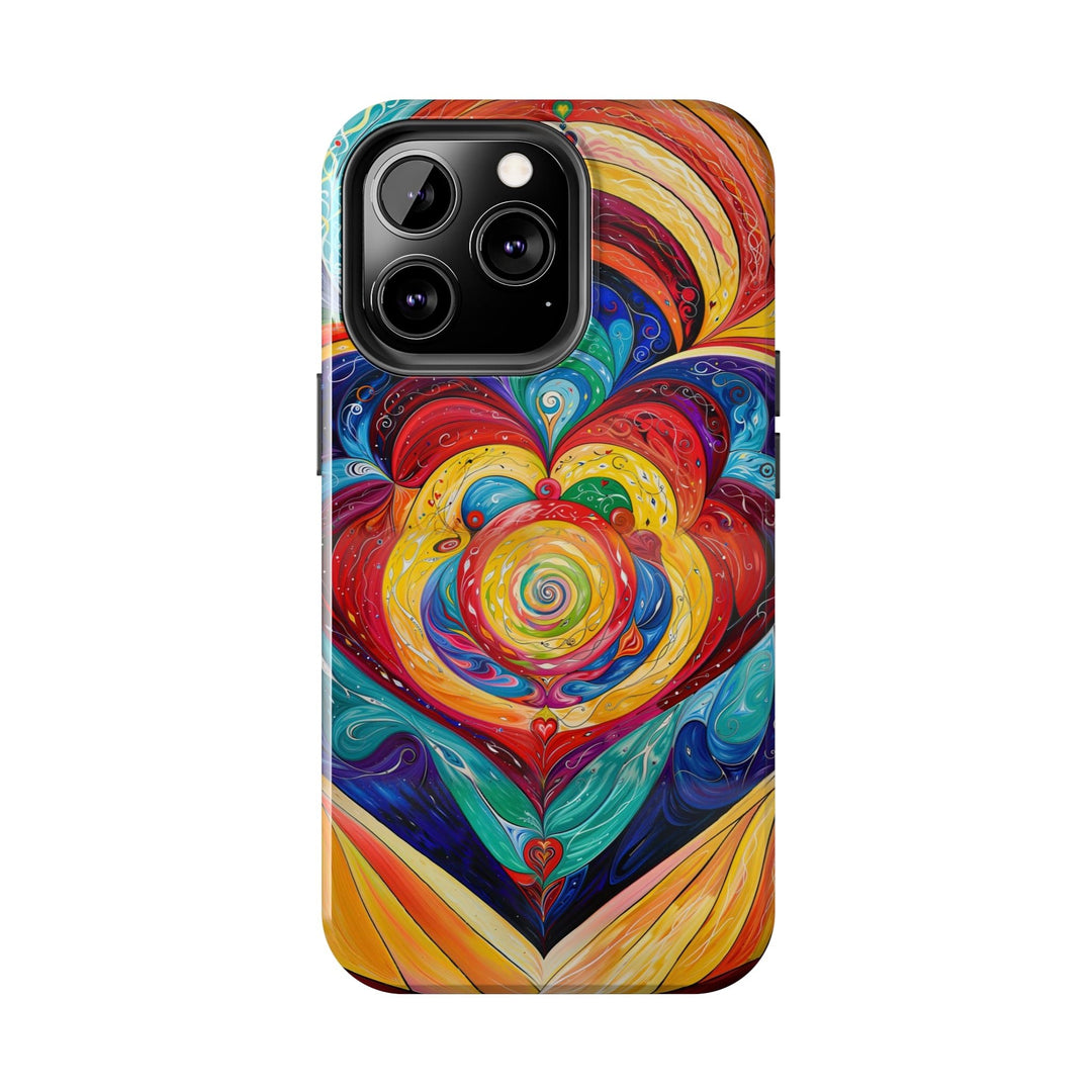 Vibrant Swirling Emotions - Tough Phone Case - Phone Case - g(0D·IO) - iPhone 13 Mini - -