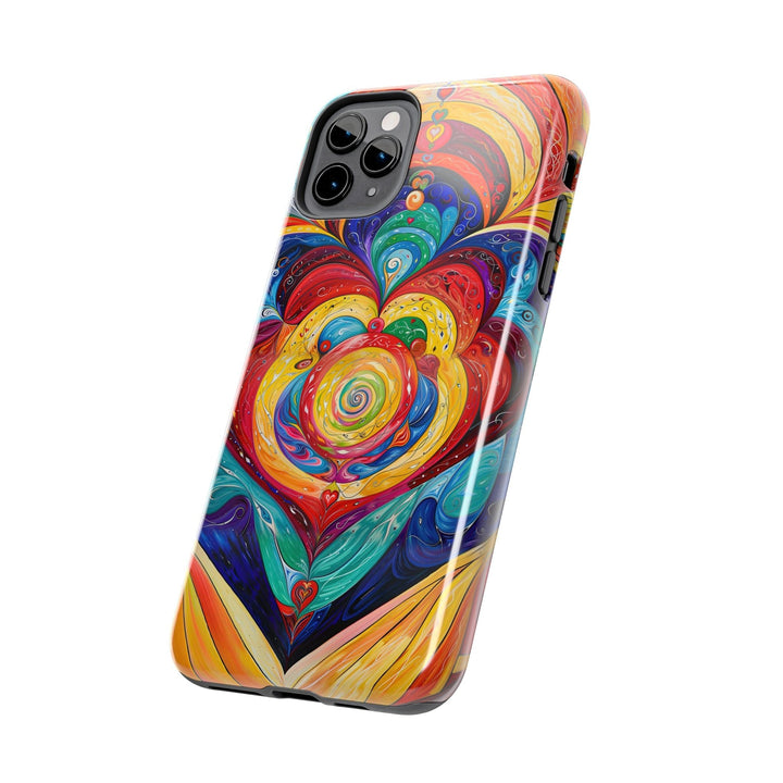 Vibrant Swirling Emotions - Tough Phone Case - Phone Case - g(0D·IO) - iPhone 13 Mini - -