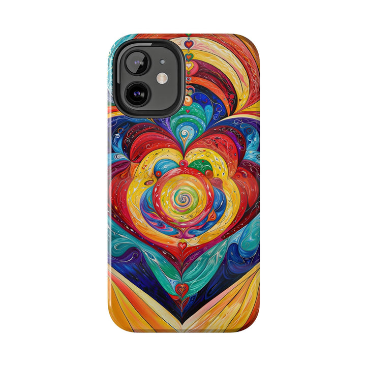 Vibrant Swirling Emotions - Tough Phone Case - Phone Case - g(0D·IO) - iPhone 13 Mini - -