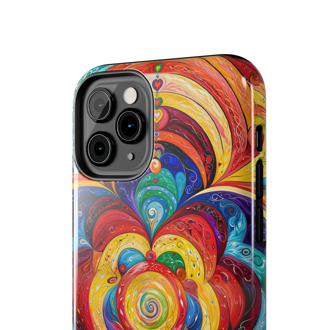 Vibrant Swirling Emotions - Tough Phone Case - Phone Case - g(0D·IO) - iPhone 13 Mini - -