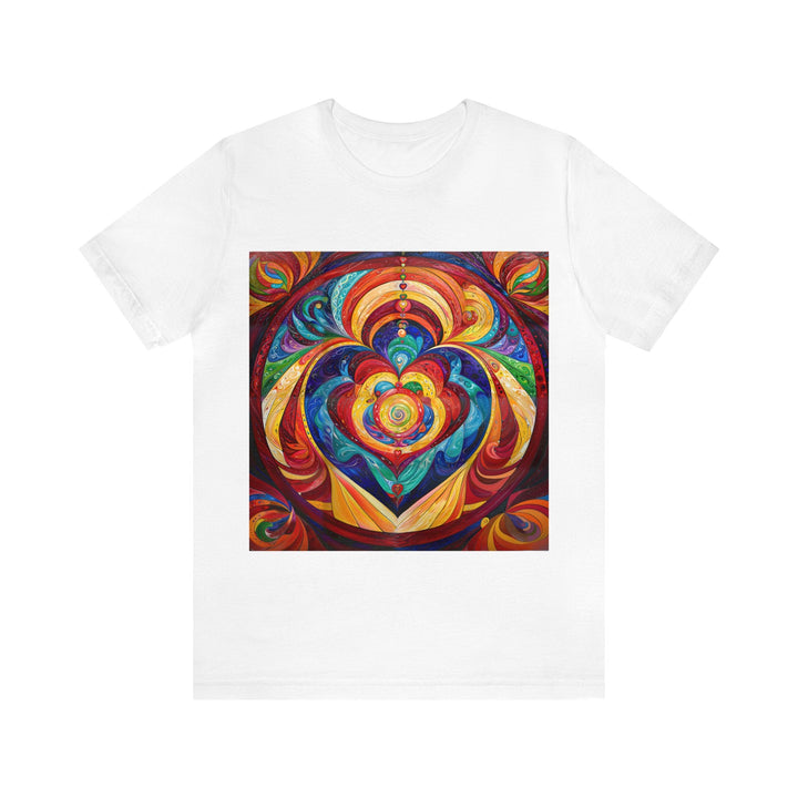 Vibrant Swirling Emotions - Unisex Jersey Short Sleeve Tee - T-Shirt - g(0D·IO) - White - S -