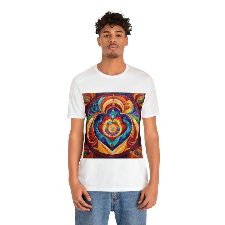 Vibrant Swirling Emotions - Unisex Jersey Short Sleeve Tee - T-Shirt - g(0D·IO) - Black - S -