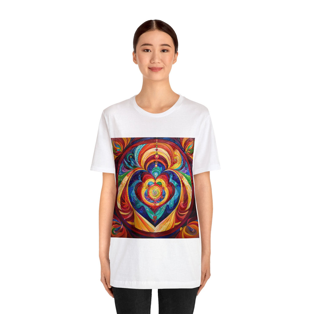 Vibrant Swirling Emotions - Unisex Jersey Short Sleeve Tee - T-Shirt - g(0D·IO) - Black - S -