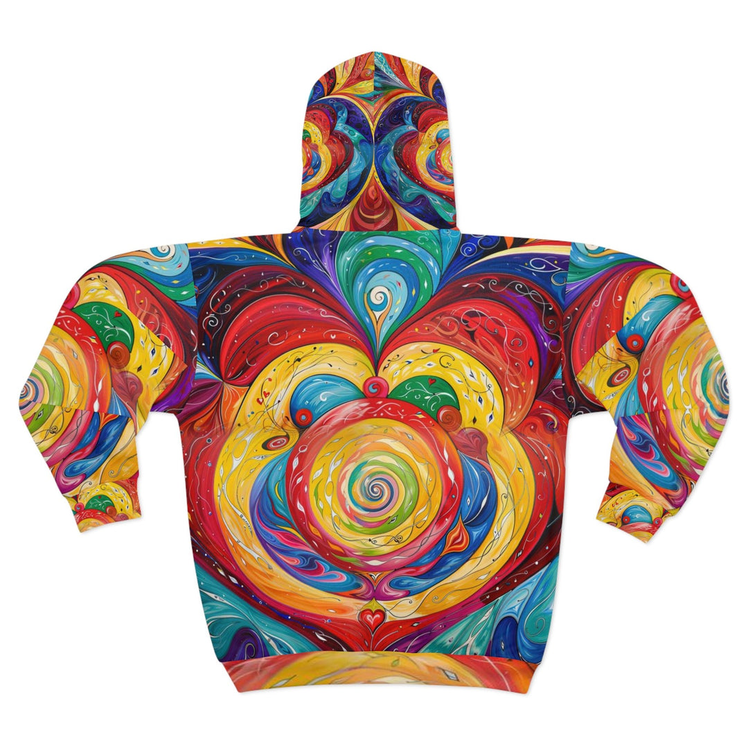 Vibrant Swirling Emotions - Unisex Zip Hoodie - All Over Prints - g(0D·IO) - XS - -