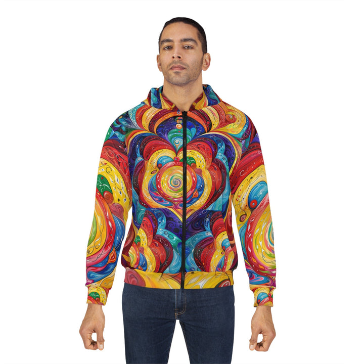 Vibrant Swirling Emotions - Unisex Zip Hoodie - All Over Prints - g(0D·IO) - XS - -