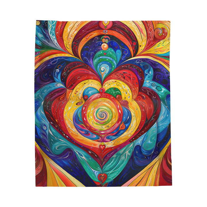 Vibrant Swirling Emotions - Velveteen Plush Blanket - All Over Prints - g(0D·IO) - 50" × 60" - -