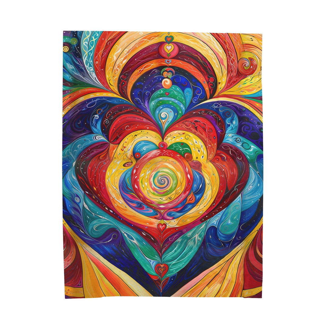 Vibrant Swirling Emotions - Velveteen Plush Blanket - All Over Prints - g(0D·IO) - 60" × 80" - -