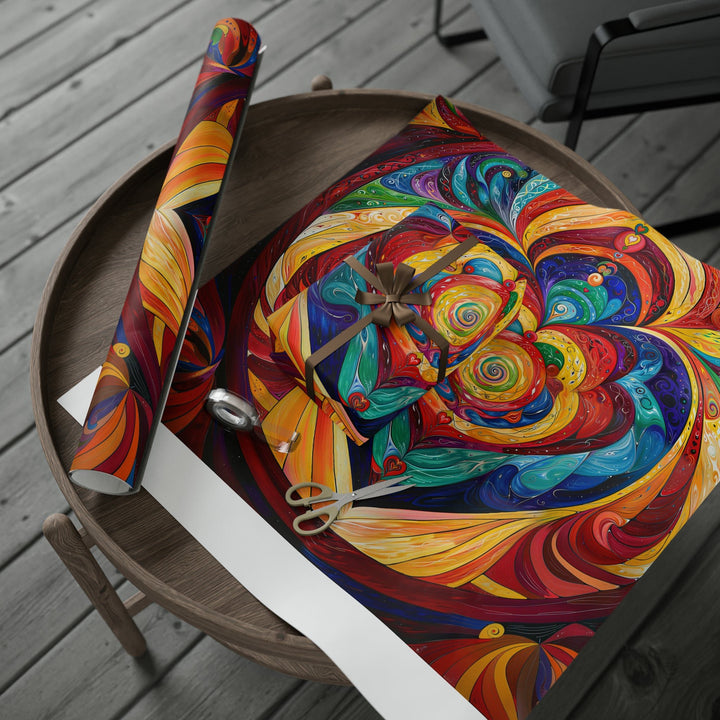 Vibrant Swirling Emotions - Wrapping Paper - Home Decor - g(0D·IO) - 30'' x 72'' - Matte -