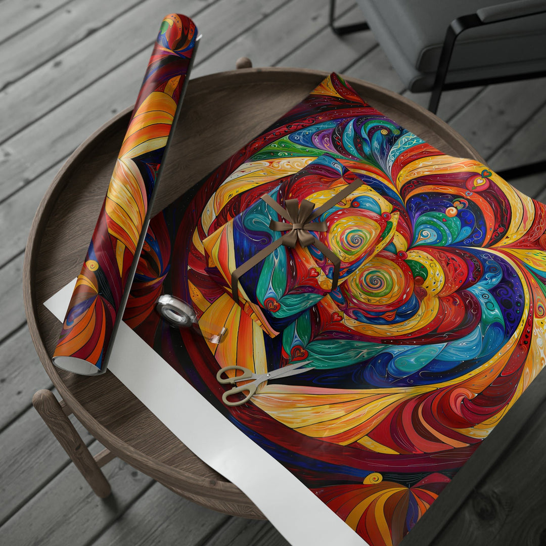 Vibrant Swirling Emotions - Wrapping Paper - Home Decor - g(0D·IO) - 30'' x 72'' - Matte -