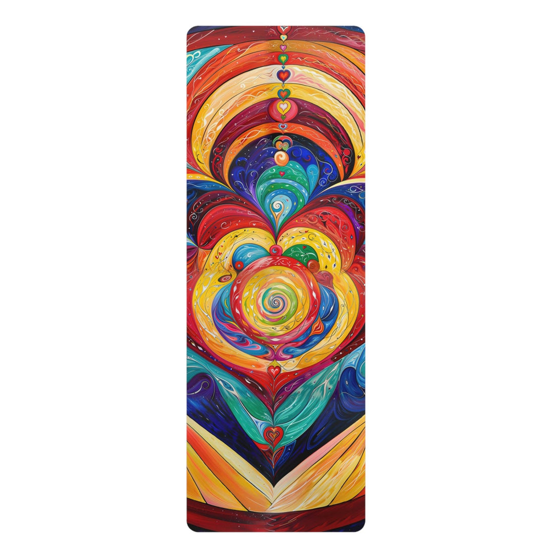 Vibrant Swirling Emotions - Yoga Mat - Home Decor - g(0D·IO) - 24” x 68” - -