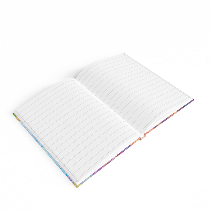 Vibrant Swirling Fantasy - Hard Backed Journal - Paper products - g(0D·IO) - Graph - A5 - White