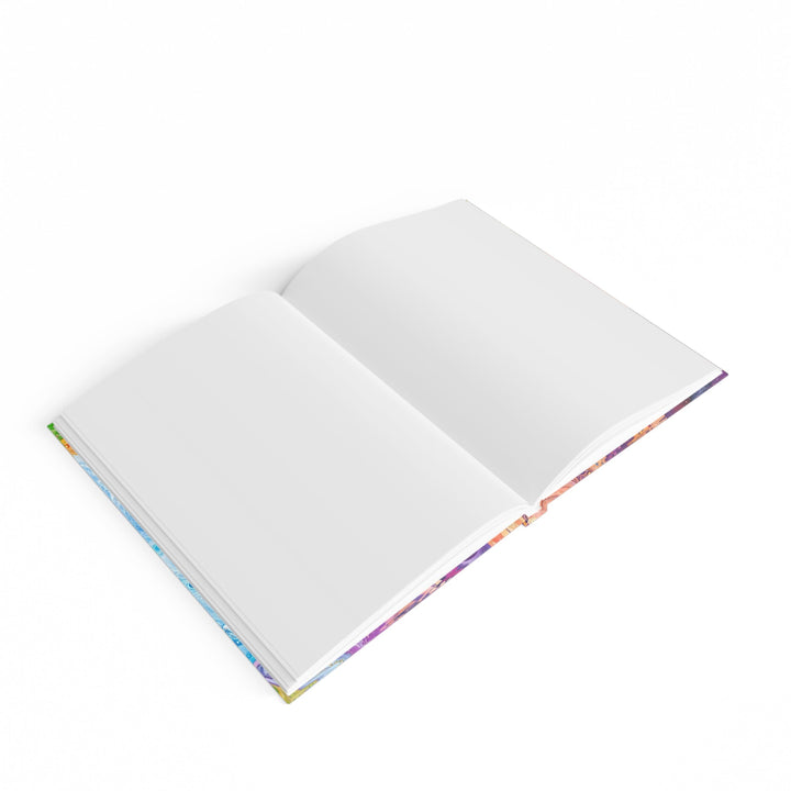 Vibrant Swirling Fantasy - Hard Backed Journal - Paper products - g(0D·IO) - Graph - A5 - White