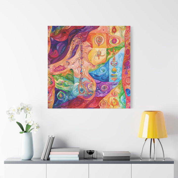 Vibrant Swirling Fantasy - Matte Canvas Print 1.25" - Canvas - g(0D·IO) - 36" x 36" - 1.25" -