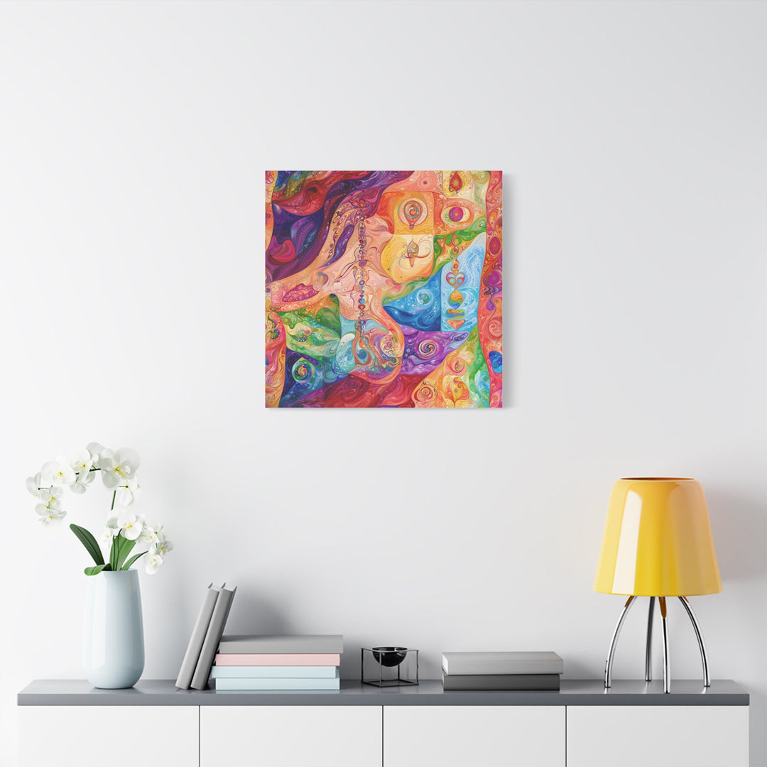 Vibrant Swirling Fantasy - Matte Canvas Print 1.25" - Canvas - g(0D·IO) - 36" x 36" - 1.25" -