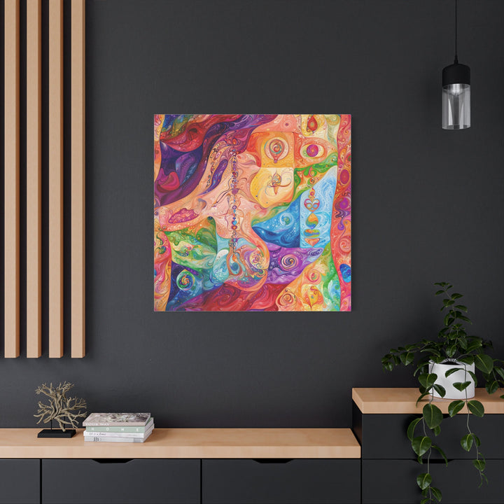 Vibrant Swirling Fantasy - Matte Canvas Print 1.25" - Canvas - g(0D·IO) - 36" x 36" - 1.25" -