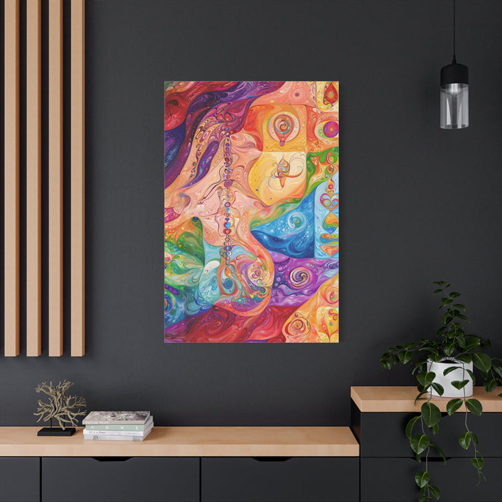 Vibrant Swirling Fantasy - Matte Canvas Print 1.25" - Canvas - g(0D·IO) - 36" x 36" - 1.25" -