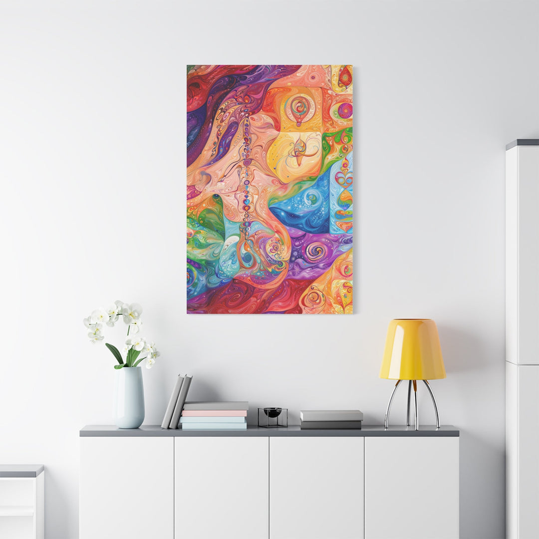 Vibrant Swirling Fantasy - Matte Canvas Print 1.25" - Canvas - g(0D·IO) - 36" x 36" - 1.25" -