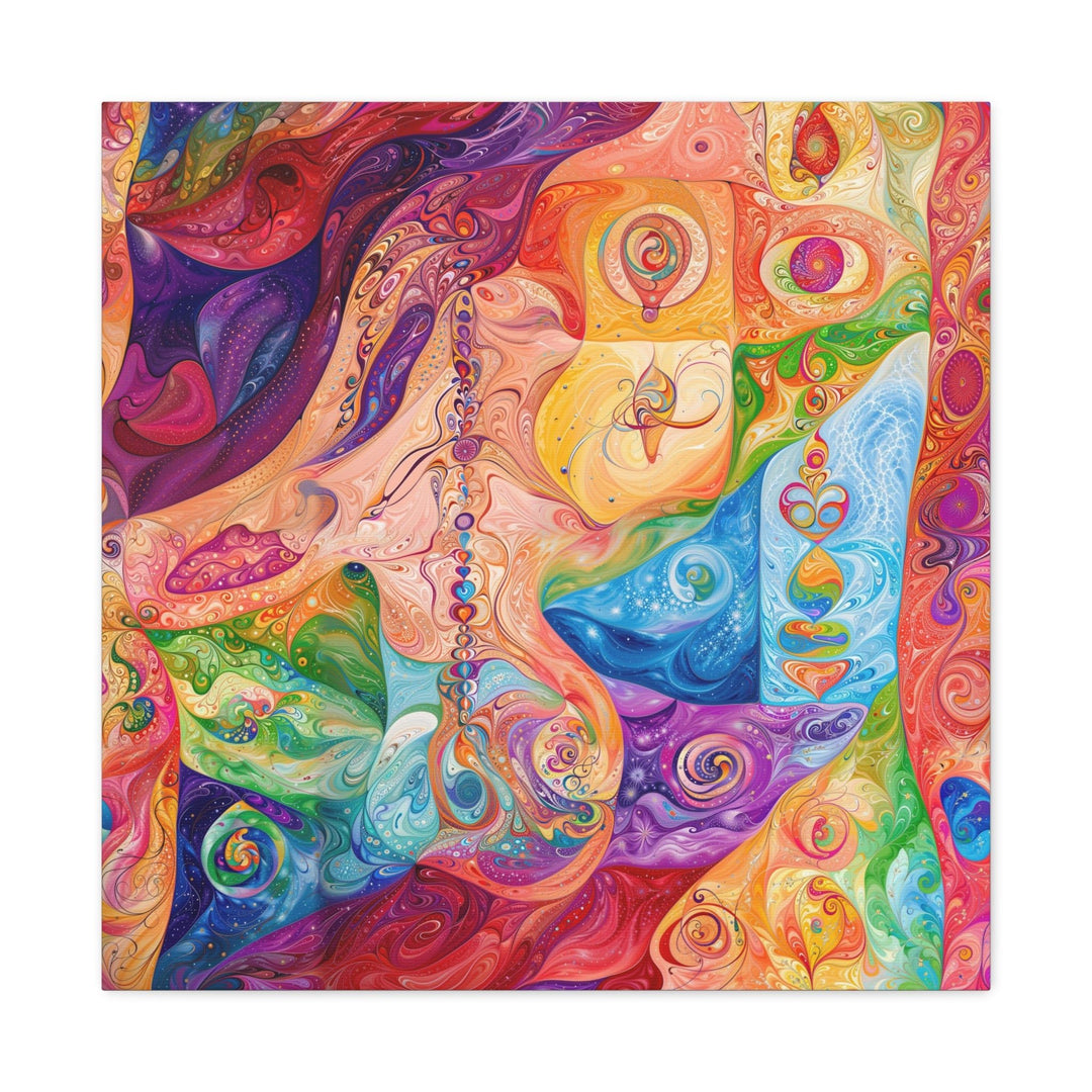 Vibrant Swirling Fantasy - Matte Canvas Print 1.25" - Canvas - g(0D·IO) - 24″ x 24″ - 1.25" -