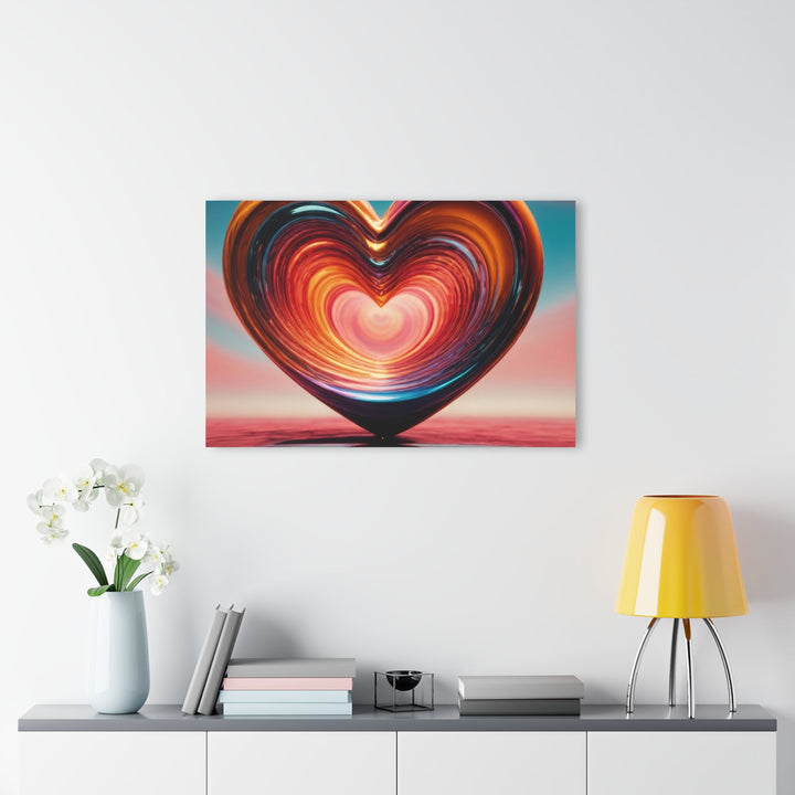 Vibrant Swirling Heart - Acrylic Prints (French Cleat Hanging) - Home Decor - g(0D·IO) - 24" x 36" (Vertical) - 0.25'' -
