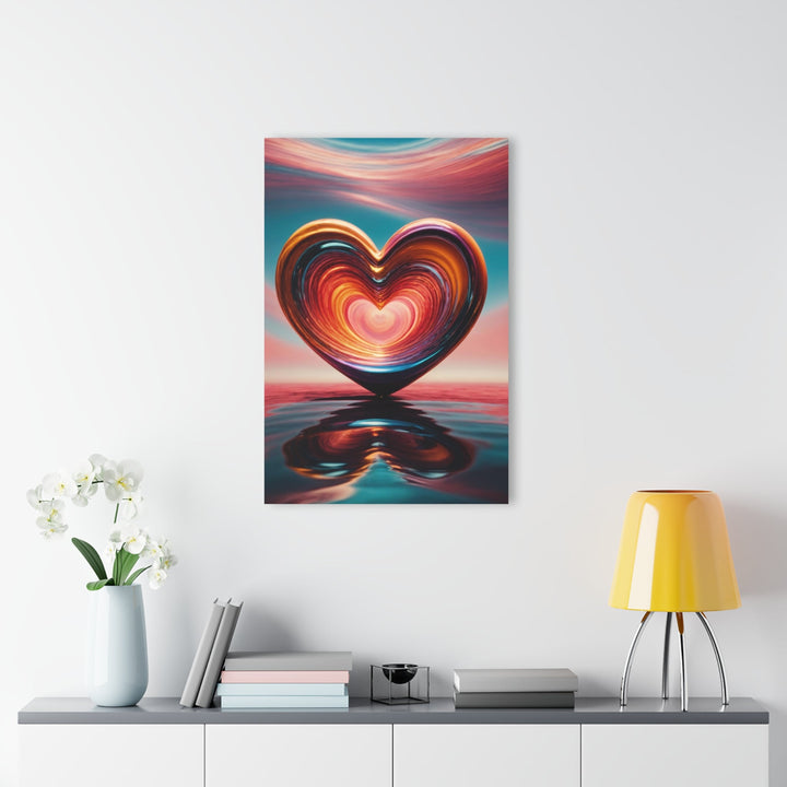 Vibrant Swirling Heart - Acrylic Prints (French Cleat Hanging) - Home Decor - g(0D·IO) - 24" x 36" (Vertical) - 0.25'' -