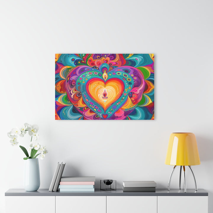 Vibrant Swirling Heart - Acrylic Prints (French Cleat Hanging) - Home Decor - g(0D·IO) - 24" x 36" (Vertical) - 0.25'' -
