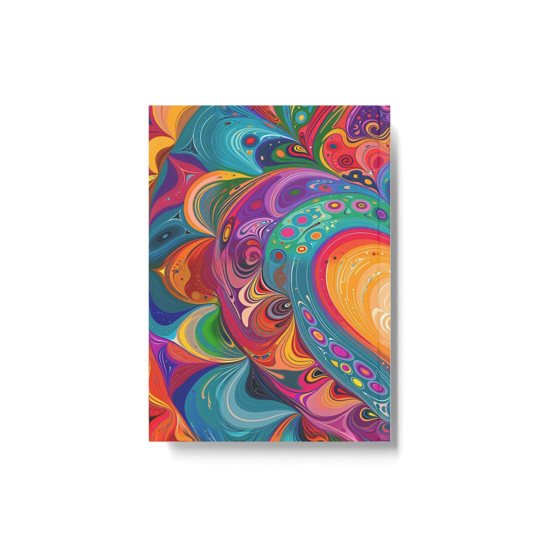 Vibrant Swirling Heart - Hard Backed Journal - Paper products - g(0D·IO) - Graph - A5 - White