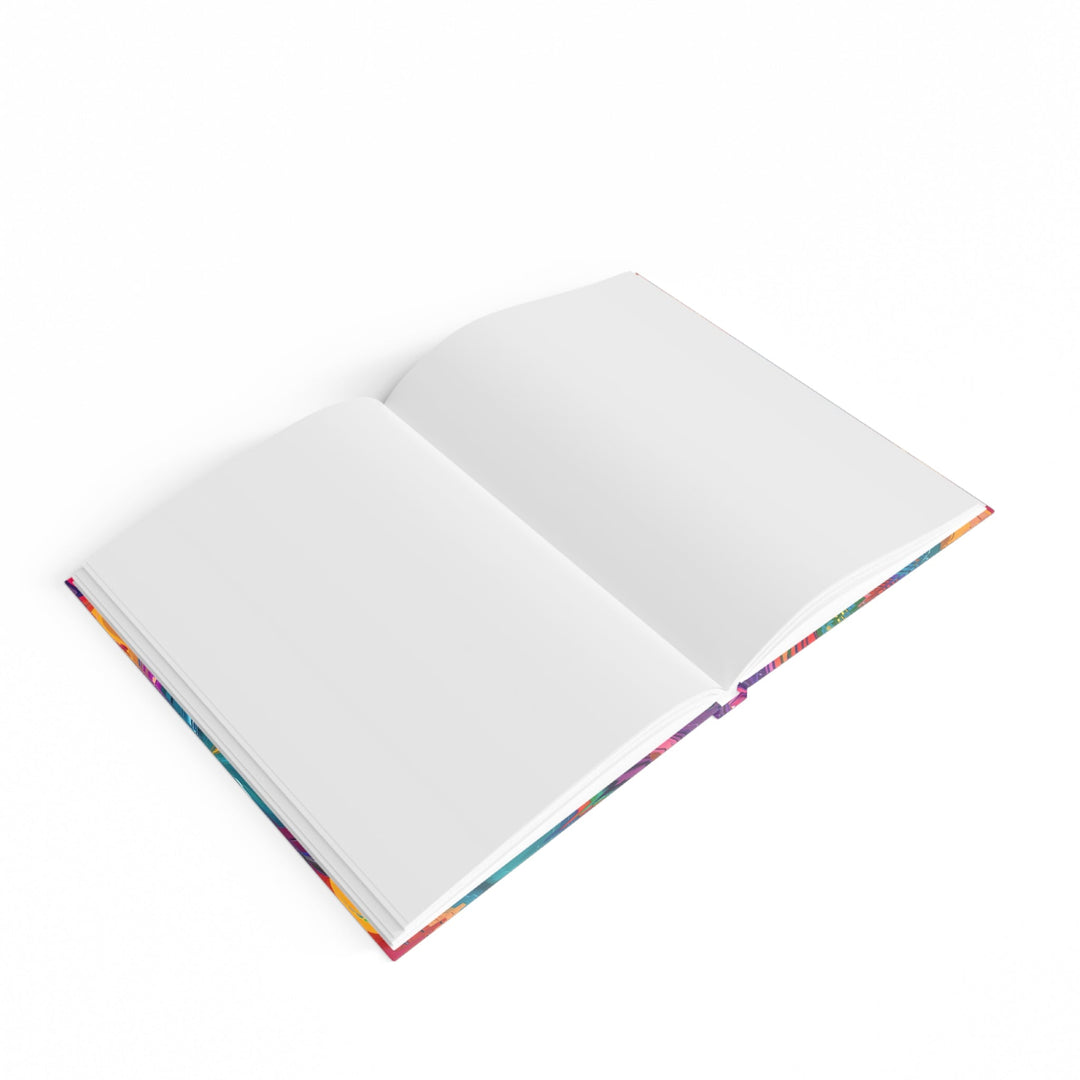 Vibrant Swirling Heart - Hard Backed Journal - Paper products - g(0D·IO) - Graph - A5 - White