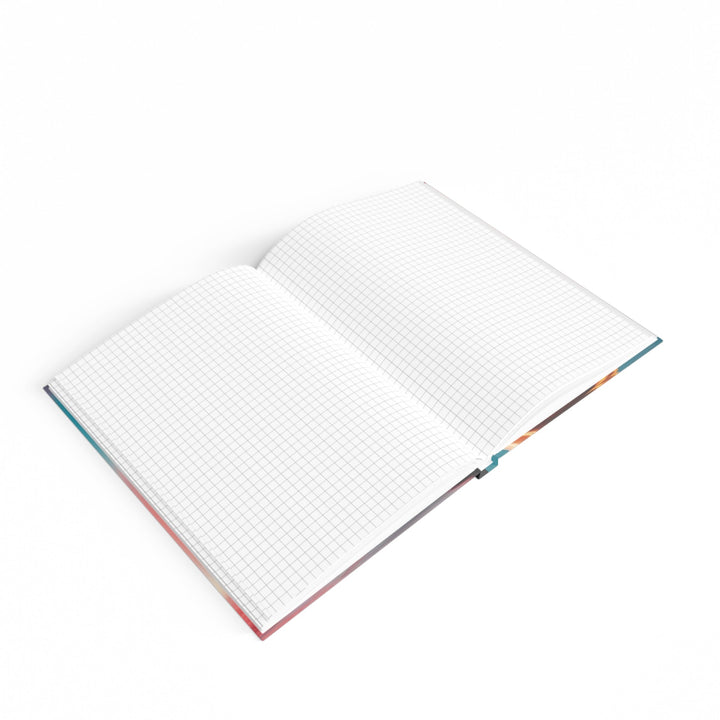 Vibrant Swirling Heart - Hard Backed Journal - Paper products - g(0D·IO) - Graph - A5 - White