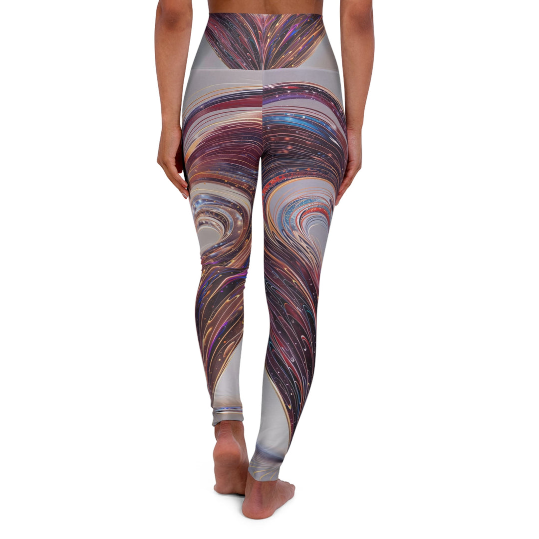 Vibrant Swirling Heart - High Waisted AOP Yoga Leggings - All Over Prints - g(0D·IO) - XS - -