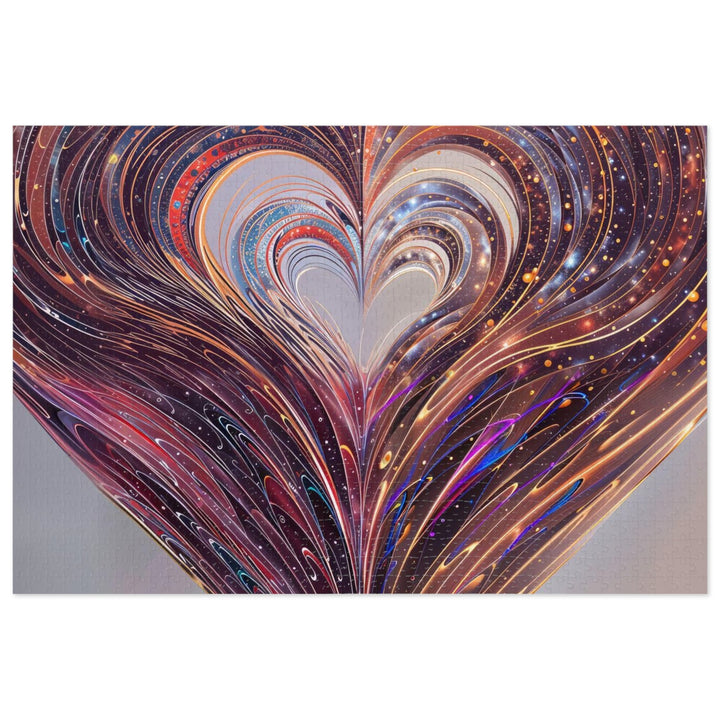 Vibrant Swirling Heart - Jigsaw Puzzle (100, 252, 500, 1000 pieces) - Puzzle - g(0D·IO) - 29.25" × 19.75" (1000 pcs) - -