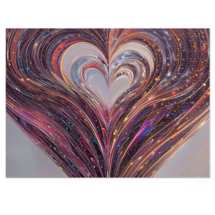 Vibrant Swirling Heart - Jigsaw Puzzle (100, 252, 500, 1000 pieces) - Puzzle - g(0D·IO) - 20.5" × 15" (500 pcs) - -