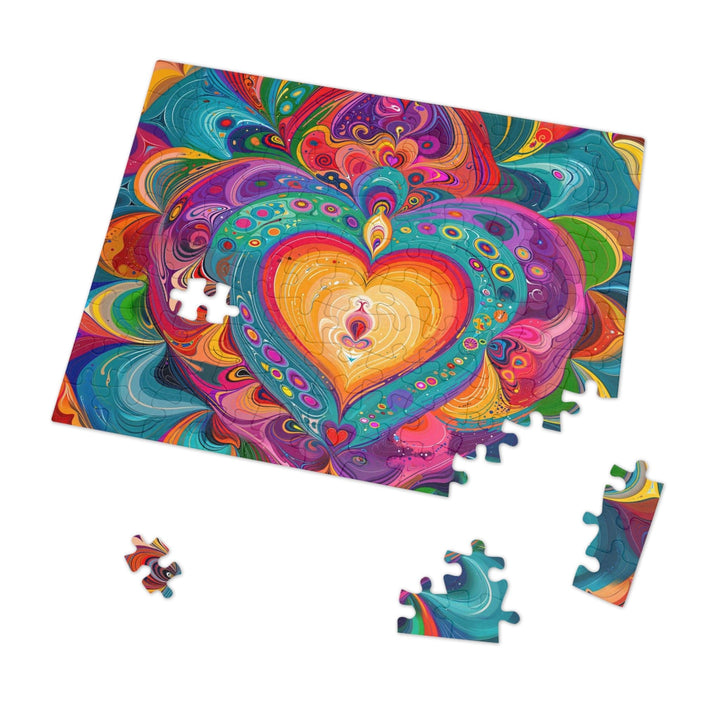 Vibrant Swirling Heart - Jigsaw Puzzle (100, 252, 500, 1000 pieces) - Puzzle - g(0D·IO) - 29.25" × 19.75" (1000 pcs) - -