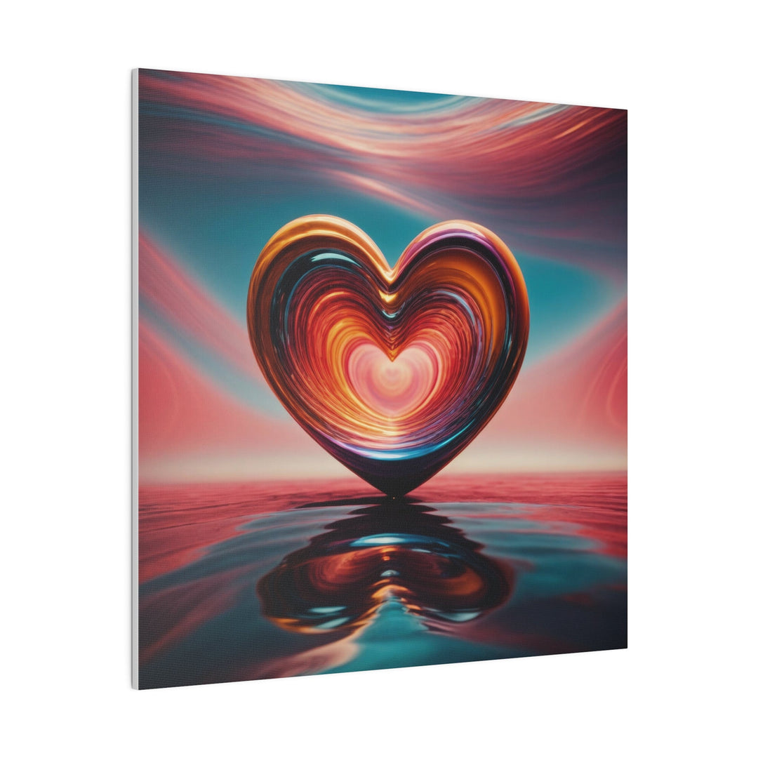 Vibrant Swirling Heart - Matte Canvas - Canvas - g(0D·IO) - 32" x 32" (Square) - 0.75'' -