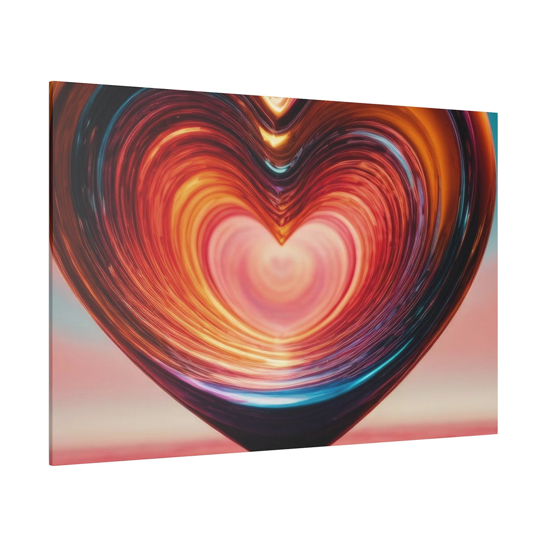 Vibrant Swirling Heart - Matte Canvas - Canvas - g(0D·IO) - 32" x 32" (Square) - 0.75'' -