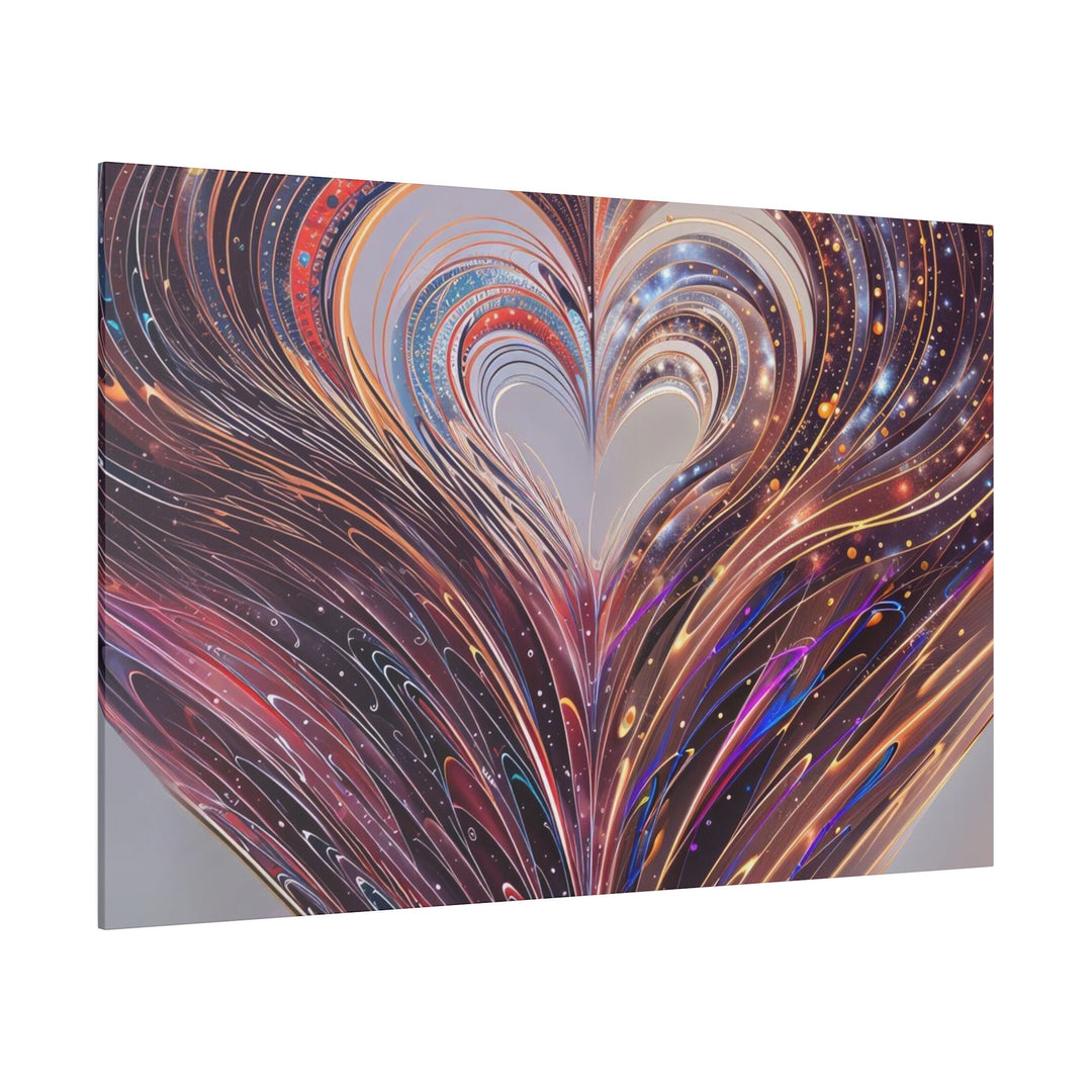 Vibrant Swirling Heart - Matte Canvas - Canvas - g(0D·IO) - 32" x 32" (Square) - 0.75'' -