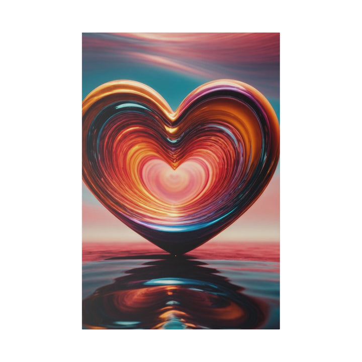 Vibrant Swirling Heart - Matte Canvas - Canvas - g(0D·IO) - 32″ x 48″ (Vertical) - 0.75'' -