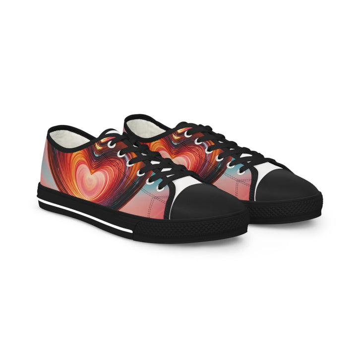 Vibrant Swirling Heart - Men's Lowtop Sneakers - Shoes - g(0D·IO) - US 5 - Black sole -