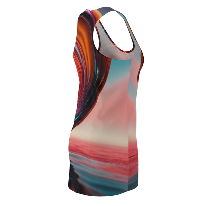 Vibrant Swirling Heart - Racerback Dress - All Over Prints - g(0D·IO) - XS - -