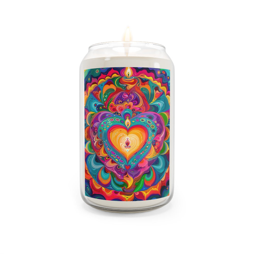 Vibrant Swirling Heart - Scented Candle - Home Decor - g(0D·IO) - Sea Breeze - 13.75oz -