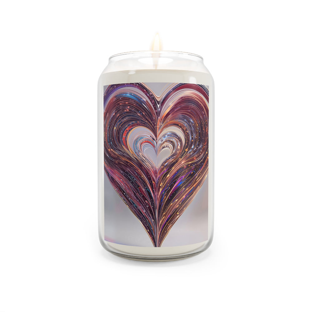 Vibrant Swirling Heart - Scented Candle - Home Decor - g(0D·IO) - Sea Breeze - 13.75oz -
