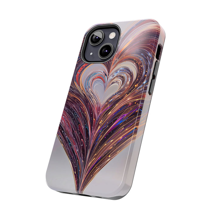 Vibrant Swirling Heart - Tough Phone Case - Phone Case - g(0D·IO) - iPhone 13 Mini - -